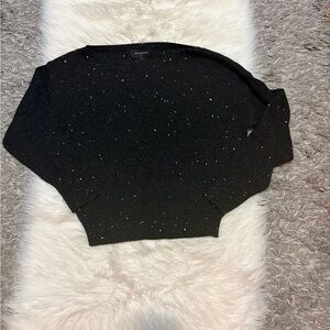 Black Sequin Sweater